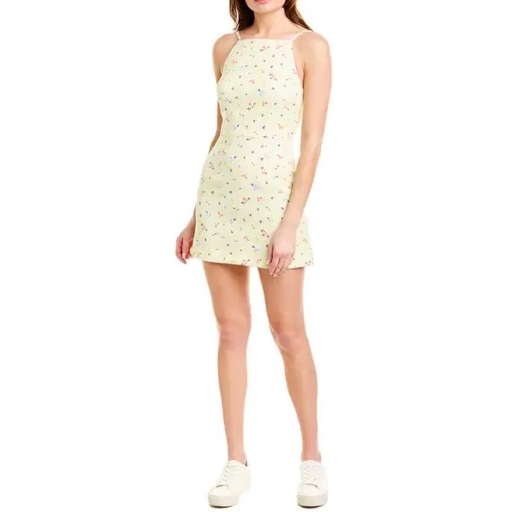 🌟HOST PICK!🌟 French Connection Pale Yellow Floral Dress - Picture 3 of 11